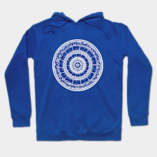 Circle - Mandala - Love Wealth Health Youthfulnes - White Hoodie